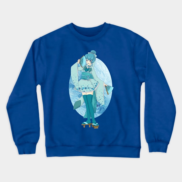 Magical Girl Fox Crewneck Sweatshirt by Jisu